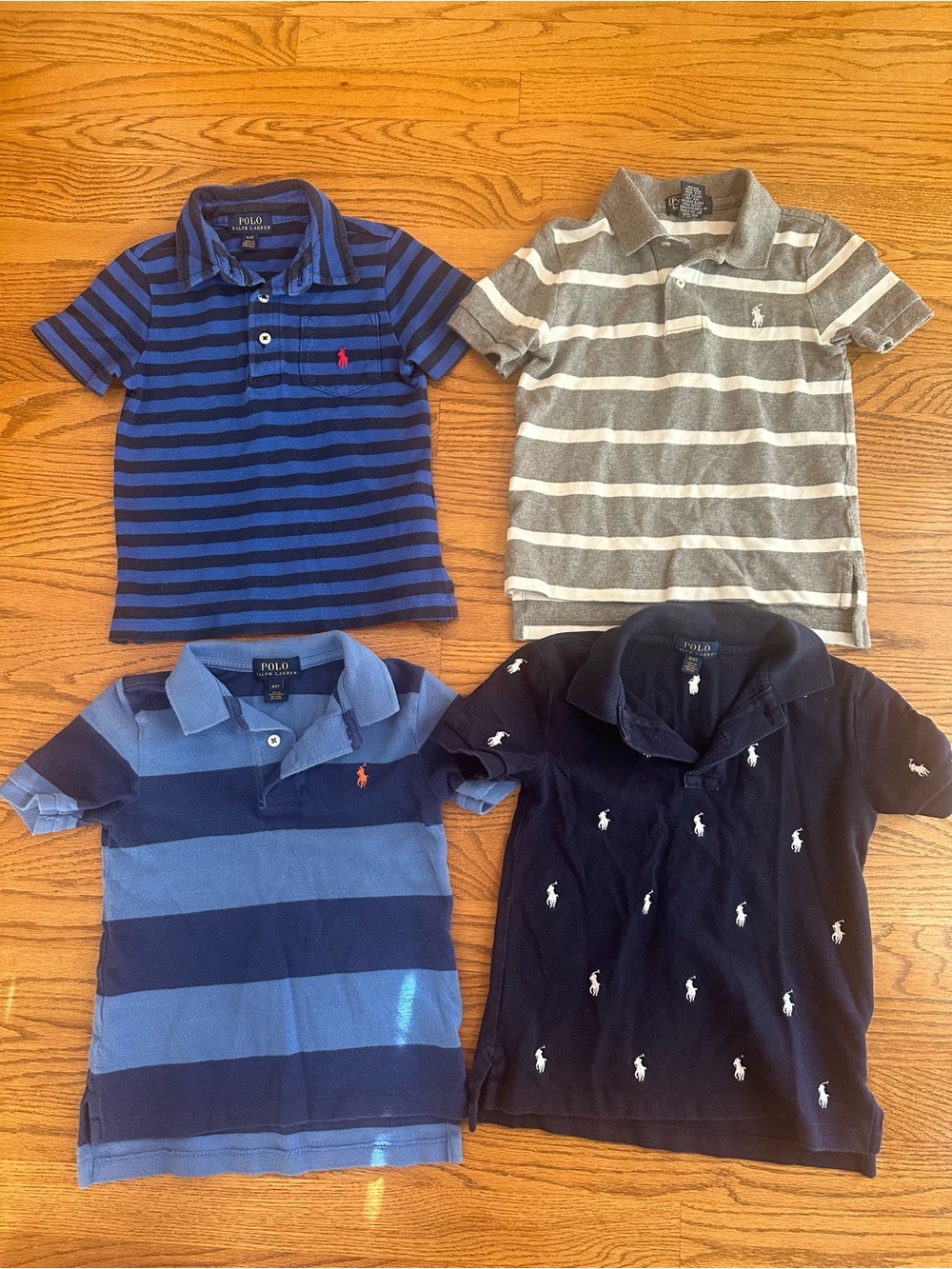Polo by Ralph Lauren Boys' Mixed Blue & Gray Striped Polo Collection